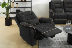 Polstergarnitur schwarz