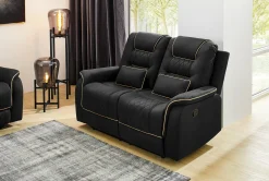 Polstergarnitur schwarz