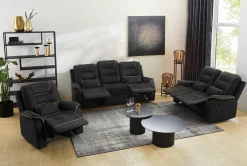 Polstergarnitur schwarz