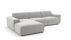 Polstergarnitur silberfarben