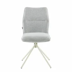 Polsterstuhl drehbar grau