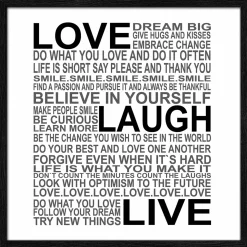 Pro Art Kunstdruck gerahmt 28x28cm mehrfarbig