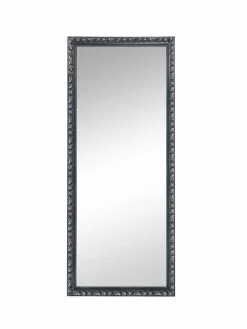 Rahmenspiegel schwarzsilberfarben