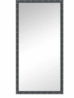 Rahmenspiegel schwarzsilberfarben