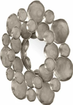 Rahmenspiegel silberfarben