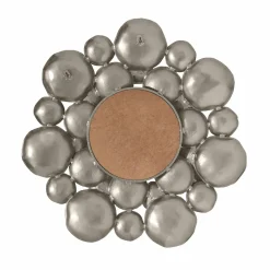 Rahmenspiegel silberfarben