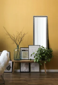 Rahmenspiegel silberfarben