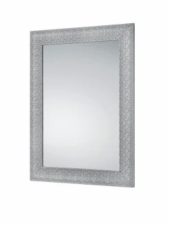 Rahmenspiegel silberfarben