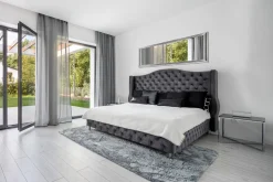 Rahmenspiegel silberfarben