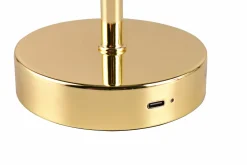 Reality Leuchten LED - Akku - Tischleuchte 1flg goldfarben