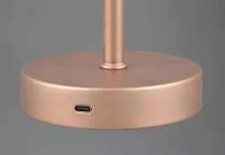 Reality Leuchten LED - Akku - Tischleuchte 1flg braun