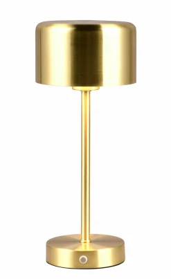 Reality Leuchten LED - Akku - Tischleuchte 1flg goldfarben