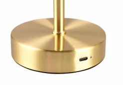 Reality Leuchten LED - Akku - Tischleuchte 1flg goldfarben