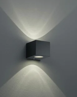 Reality Leuchten LED - Wandleuchte 2flg schwarz