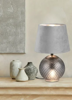 Reality Leuchten Tischleuchte 2flg mehrfarbiggrau