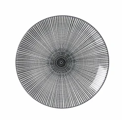 Ritzenhoff & Breker Frühstücksteller 21,5cm weißschwarz