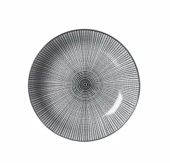 Ritzenhoff & Breker Teller tief 20,5cm weißschwarz