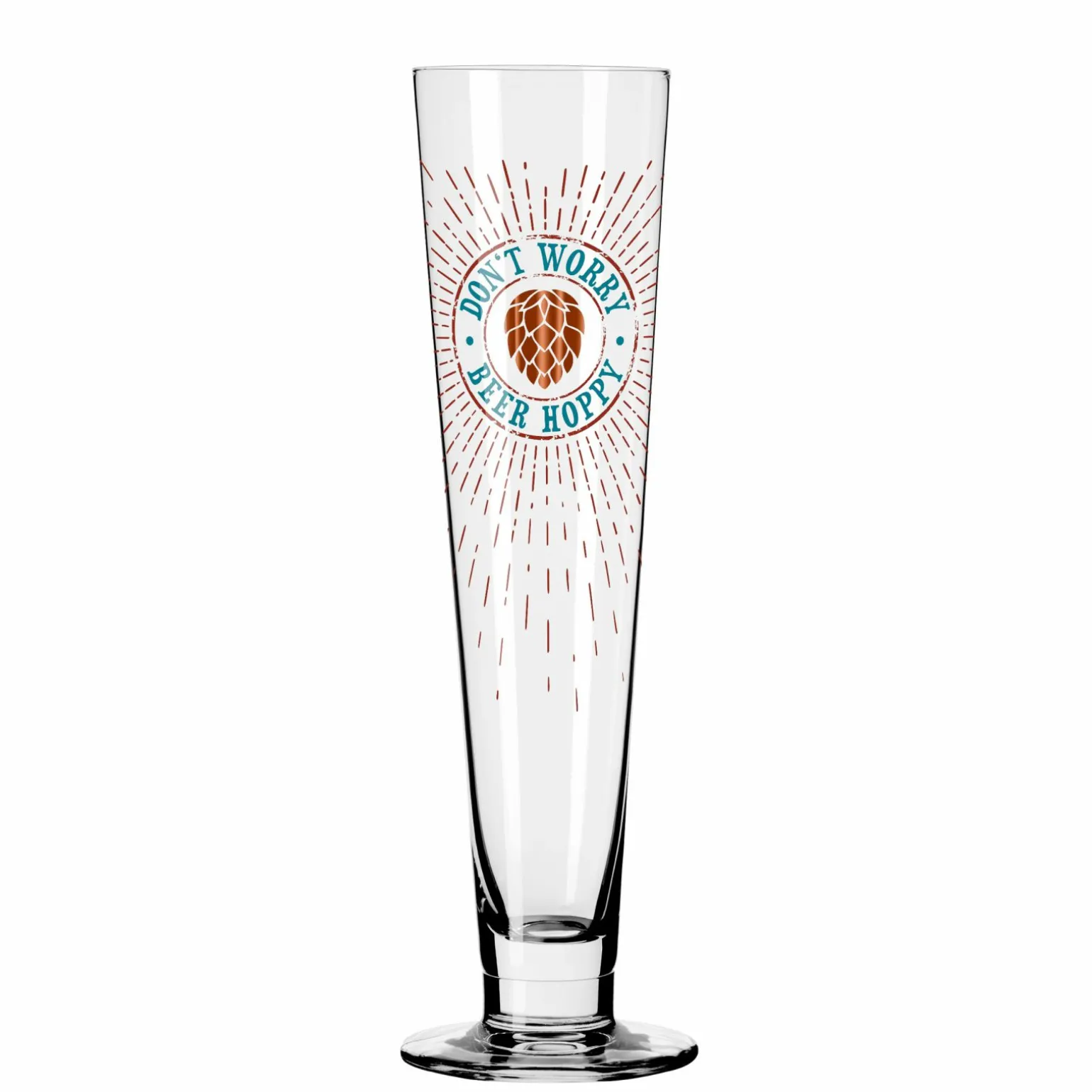 Ritzenhoff Cristal Bierglas 390ml braunrotgrün
