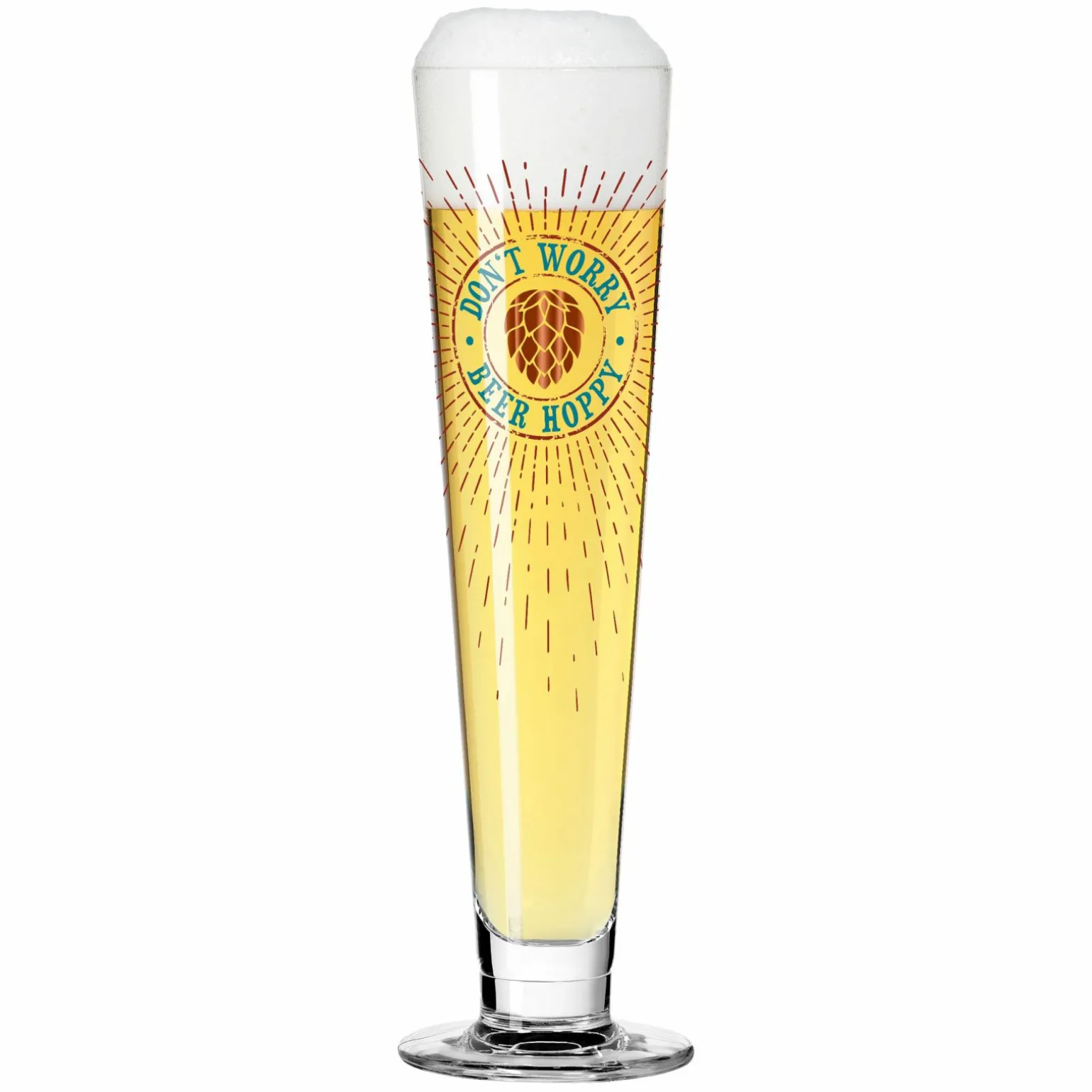 Ritzenhoff Cristal Bierglas 390ml braunrotgrün