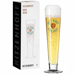 Ritzenhoff Cristal Bierglas 390ml braunrotgrün