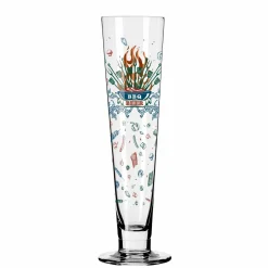 Ritzenhoff Cristal Bierglas 390ml rotblaubraungrün