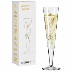 Ritzenhoff Cristal Champagnerglas 205ml goldfarbensilberfarbenschwarz