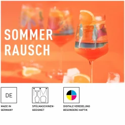 Ritzenhoff Cristal 4er Aperitifglas 544ml orange