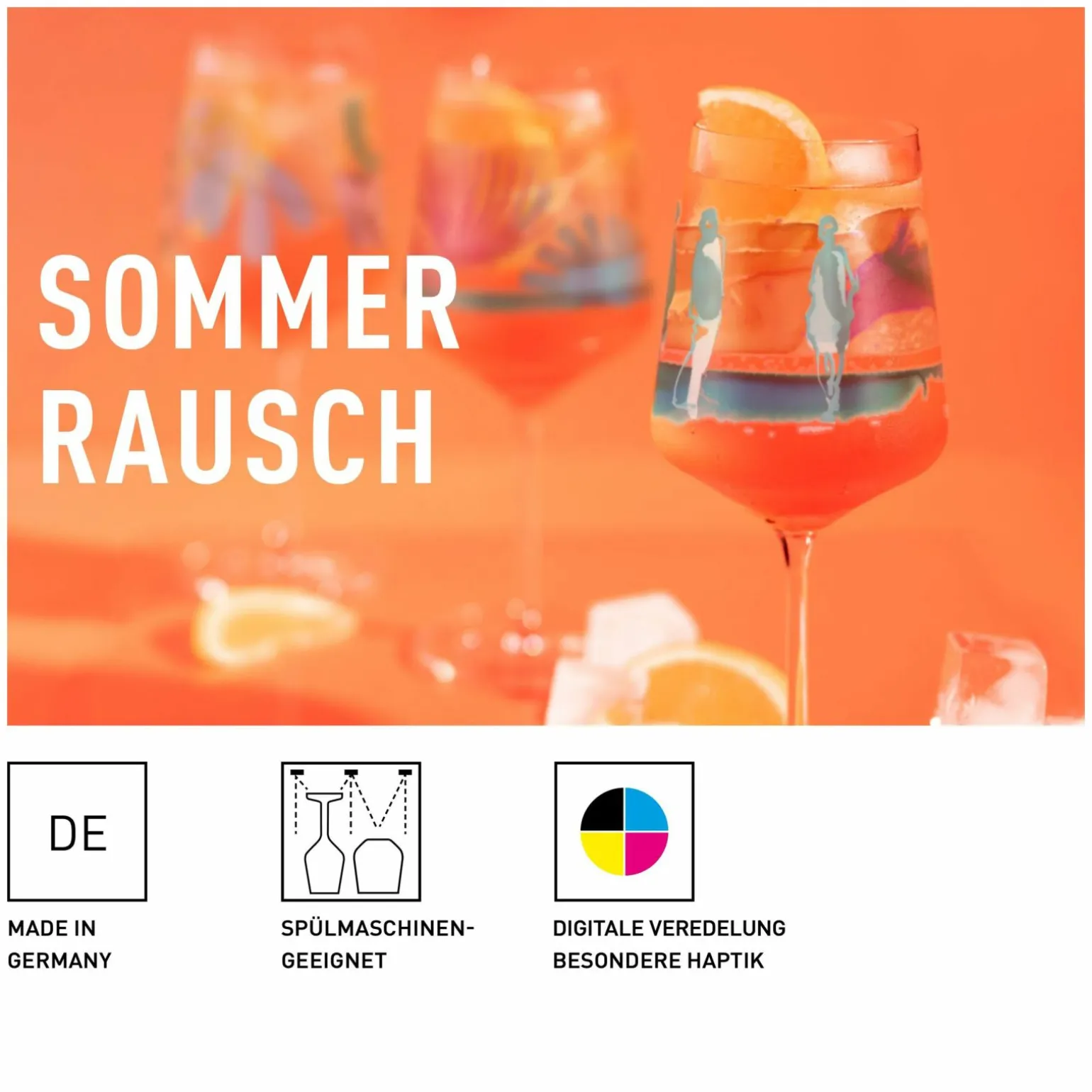 Ritzenhoff Cristal 4er Aperitifglas 544ml orange