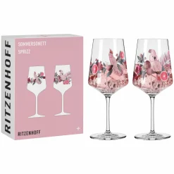 Ritzenhoff Cristal 2er Aperitifglas 544ml pinkgrau