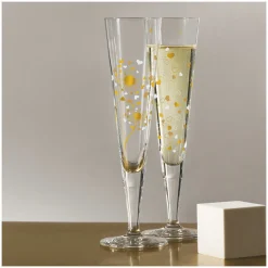 Ritzenhoff Cristal 2er Champagnerglas 205ml goldfarbensilberfarben
