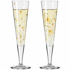 Ritzenhoff Cristal 2er Champagnerglas 205ml goldfarbensilberfarben