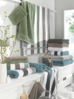 Ross Walkfrottier-Duschtuch grau