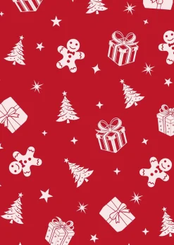 Ross Weihnachts-Geschirrtuch rot