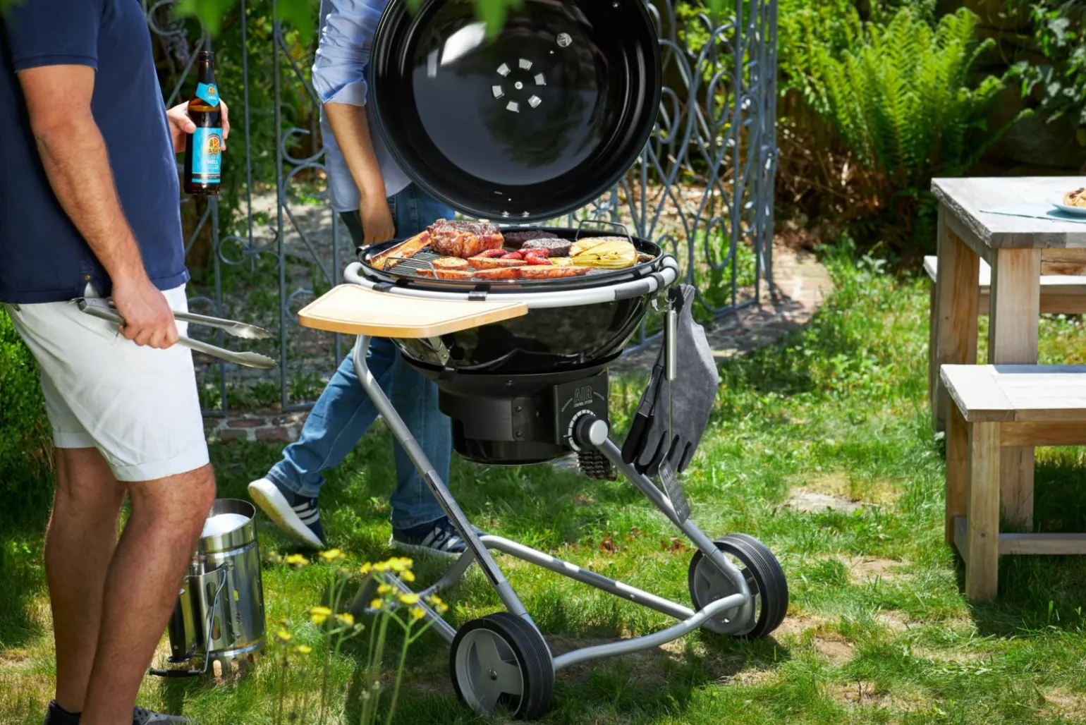 Rösle Holzkohle-Kugelgrill schwarz