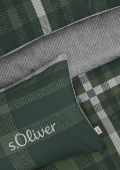 s. Oliver s.Oliver-Satin-Bettwäsche graugrün