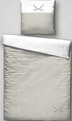 Sansibar Satin-Bettwäsche braun