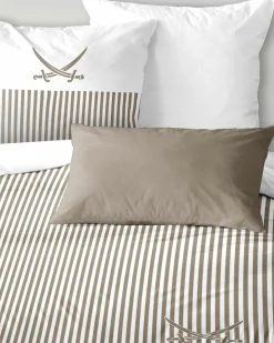 Sansibar Satin-Bettwäsche braun