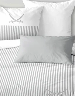 Sansibar Satin-Bettwäsche silberfarben