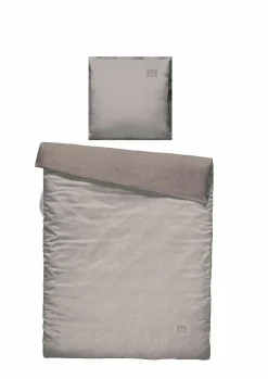 Sansibar Wende-Bettwäsche Jers beigegrau
