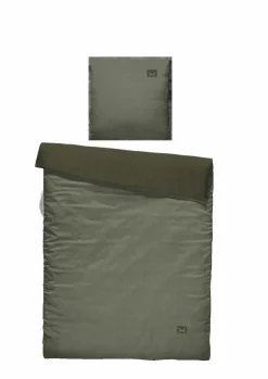 Sansibar Wende-Bettwäsche Jers grün