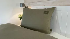 Sansibar Wende-Bettwäsche Jers grün