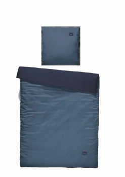 Sansibar Wende-Bettwäsche Jers blau