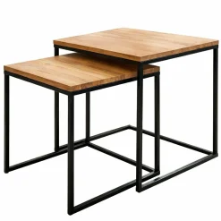 2-Satztisch braunschwarz