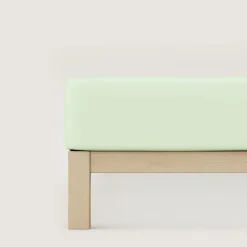 schlafgut Casual-Spannbettlaken grün