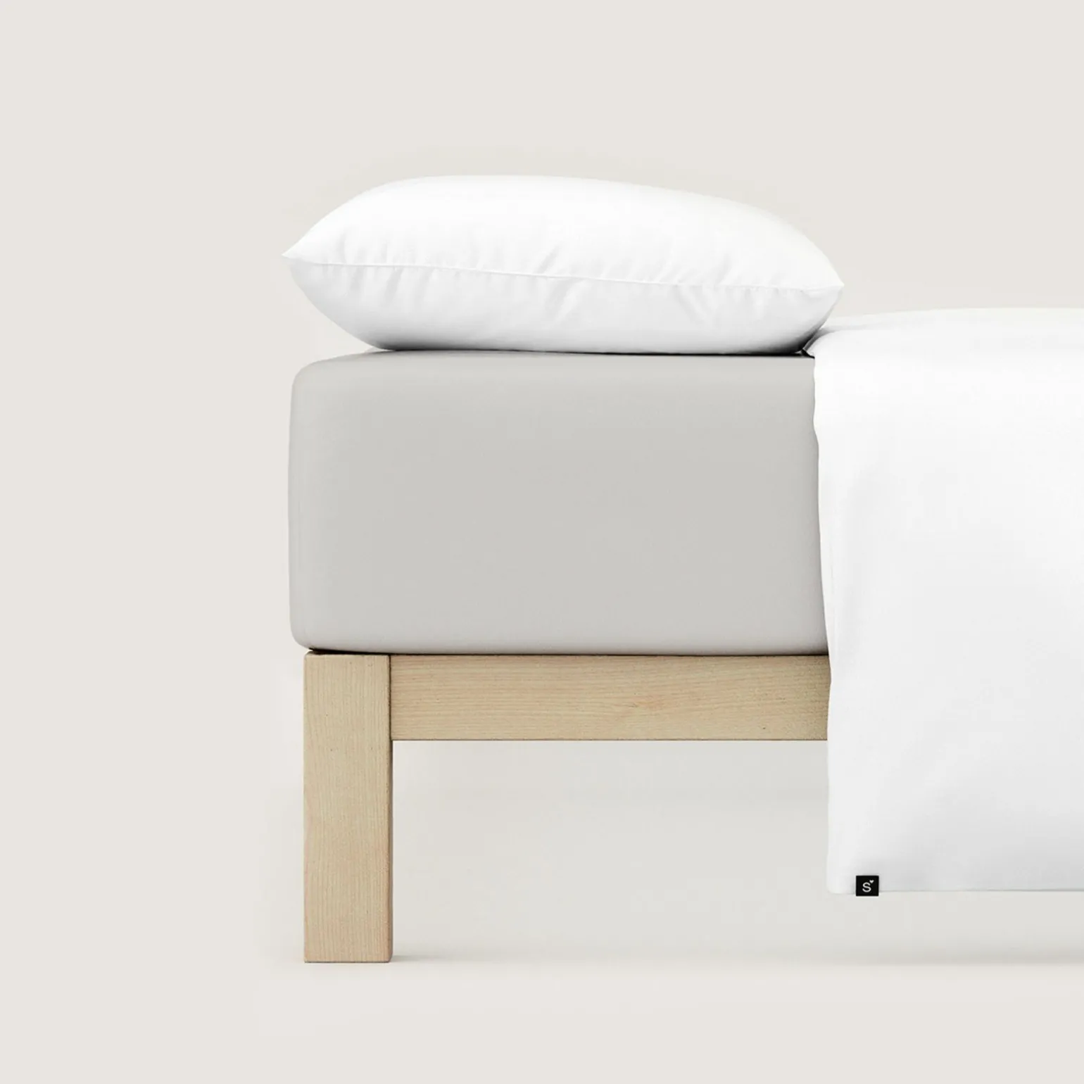 schlafgut Casual-Spannbettlaken grau