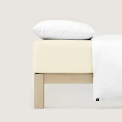 schlafgut Casual-Spannbettlaken gelb