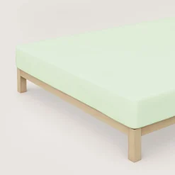 schlafgut Casual-Spannbettlaken grün