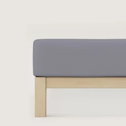 schlafgut Casual-Spannbettlaken grau