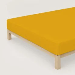 schlafgut Premium-Spannbettlaken gelb