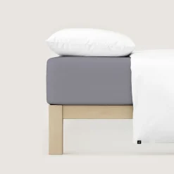 schlafgut Premium-Spannbettlaken grau